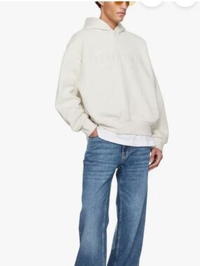 Fear Of God Essentials Hoodie in Ecru/ cream size S Unisex